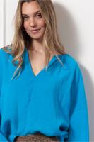Clarisse blouse - bright blue - 13102