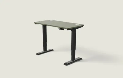 Desktronic HomePro bureau Zwart / Olijfgroen / 120x60 cm