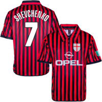 AC Milan Centenary Retro Voetbalshirt 2000 + Shevchenko 7