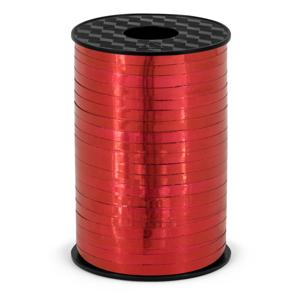 Sierlint kunststof - rood - 5 mm x 225 meter - cadeaulint - hobbylint