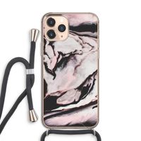Roze stroom: iPhone 11 Pro Transparant Hoesje met koord Roze stroom: iPhone 11 Pro Transparant Hoesje met koord