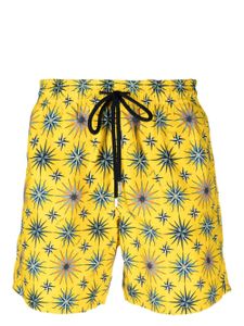 Vilebrequin short de bain à imprimé étoiles - Jaune