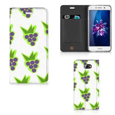 Huawei Y5 2 | Y6 Compact | Flip Style Cover | Druiven