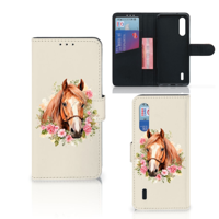 Telefoonhoesje met Pasjes voor Xiaomi Mi 9 Lite Paard - thumbnail