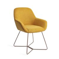 Jesper Home Eetkamerstoel 'Kushi' Beehive Rose, kleur Sweet Corn