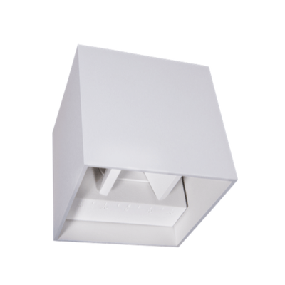 Wandarmatuur CUBE 10x10x10 Wit Up & Down 6W 220 lumen dimbaar lichtbundels apart verstelbaar