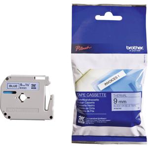 Brother M-K521 Labeltape Kunststof Tapekleur: Blauw Tekstkleur: Zwart 9 mm 8 m