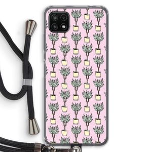 Boompje: Samsung Galaxy A22 5G Transparant Hoesje met koord