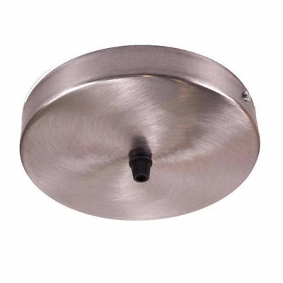 Grote Plafondkap Brushed staal 3 uitgangen 160mm