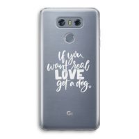 Partner in crime: LG G6 Transparant Hoesje