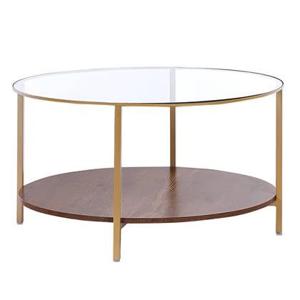 Beliani - LIBBY - Salontafel - Goud - Veiligheidsglas