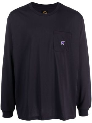 Needles t-shirt à logo appliqué - Violet