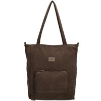 Charm London Corduroy Shopper/Schoudertas Valley Donker Bruin