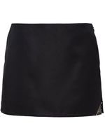 Prada Re-Nylon triangle-logo miniskirt - Noir