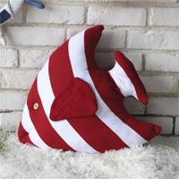Vis vorm kussen bed rugleuning steun gooien kussen met kussen invoegen grootte: 48 x 45cm (rood)