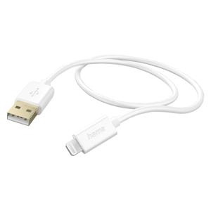 Hama USB-laadkabel USB 2.0 Apple Lightning stekker, USB-A stekker 1.50 m Wit 00201581