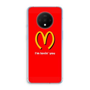 I'm lovin' you: OnePlus 7T Transparant Hoesje