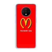 I'm lovin' you: OnePlus 7T Transparant Hoesje