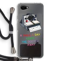 Smile: Pixel 3a Transparant Hoesje met koord