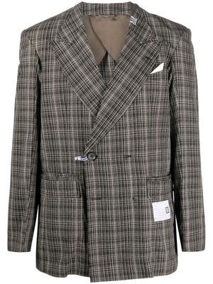 Maison MIHARA YASUHIRO blazer à carreaux - Noir