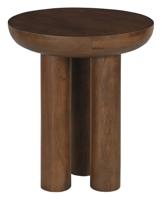 Artistiq Ronde Bijzettafel 'Leighanna' Mangohout, 50cm