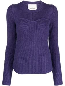 ISABEL MARANT pull Brumea en laine mérinos mélangée - Violet