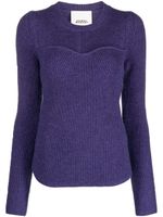 ISABEL MARANT pull Brumea en laine mérinos mélangée - Violet - thumbnail