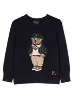 Ralph Lauren Kids pull en maille intarsia - Bleu - thumbnail