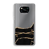 Gouden marmer: Xiaomi Poco X3 NFC Transparant Hoesje Gouden marmer: Xiaomi Poco X3 NFC Transparant Hoesje