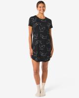 HEMA Takkie damesnachthemd micro zwart (zwart)