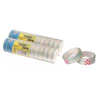 Centrum Plakband - 24x stuks - transparant - 12 mm x 10 m - kantoorartikelen