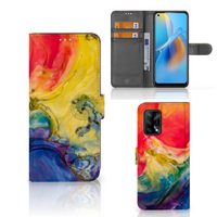 Hoesje OPPO A74 4G Watercolor Dark