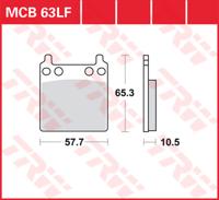 TRW Remblokken, en remschoenen voor de moto, MCB63 Allround organisch