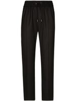 Dolce & Gabbana pantalon de jogging en laine - Noir - thumbnail