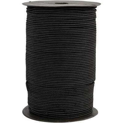 Creativ Company Elastisch koord, dikte 2 mm, zwart, 250 m/ 1 rol