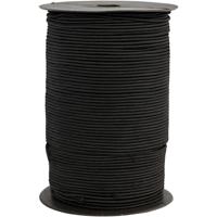 Creativ Company Elastisch koord, dikte 2 mm, zwart, 250 m/ 1 rol
