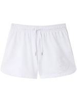 Stella McCartney short en jersey S-Wave à lien de resserrage - Blanc