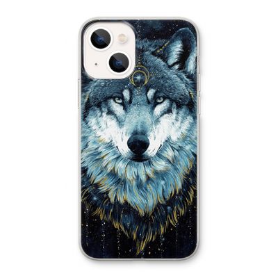 Darkness Wolf: iPhone 13 Transparant Hoesje