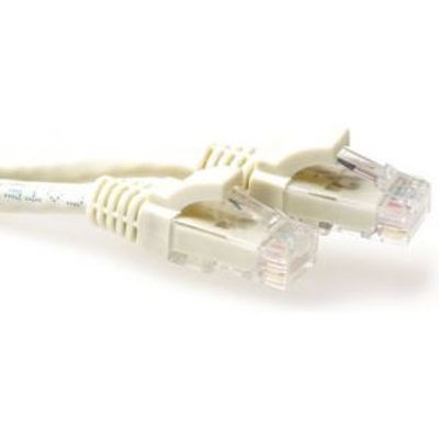 ACT Ivoor 0,25 meter U/UTP CAT6A patchkabel snagless met RJ45 connectoren