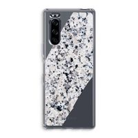 Gespikkelde marmer: Sony Xperia 5 Transparant Hoesje