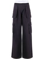 Alexander Wang pantalon cargo à taille élastiquée - Noir