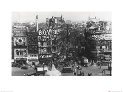 Kunstdruk Time Life Piccadilly Circus London 1942 60x80cm