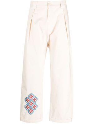 Adish pantalon ample à logo imprimé - Tons neutres