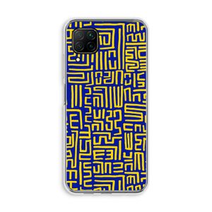 Majorelle Blue Print: Huawei P40 Lite Transparant Hoesje