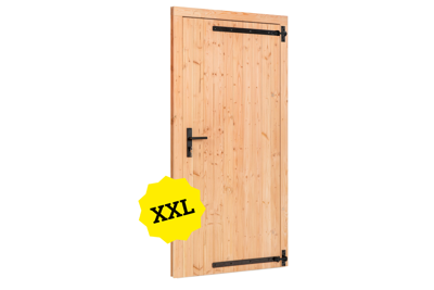 Douglas enkele klampdeur XXL 120x215 cm buitenmaat, rechtsdraaiend- - - Tuindeco