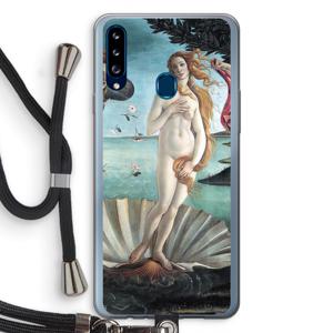 Birth Of Venus: Samsung Galaxy A20s Transparant Hoesje met koord