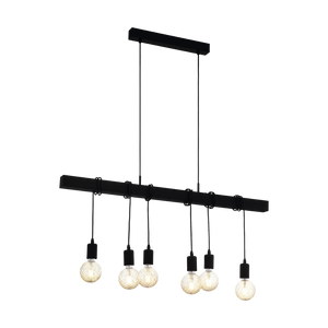 Eglo Hanglamp Townshend E27 zwart