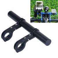 HLD-208 bergachtige fiets aluminium legering Stuur Verleng frame zaklamp beugel (zwart)