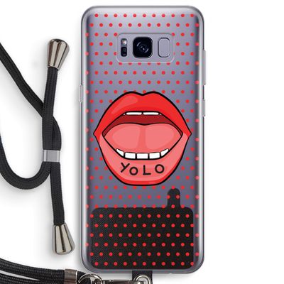 Yolo Denise: Samsung Galaxy S8 Plus Transparant Hoesje met koord