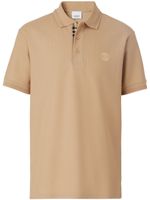 Burberry polo à logo brodé - Tons neutres